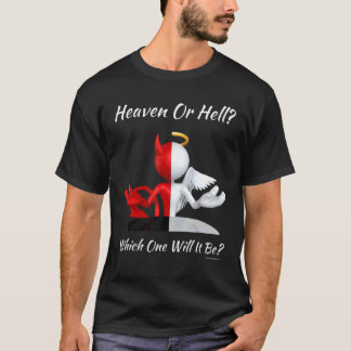 Christliche religiöse Kirche Satan Gott Himmel ode T-Shirt
