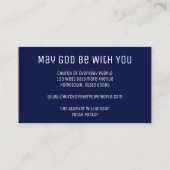 Christliche religiöse Spirituelle Kirche Ichthus Visitenkarte (Rückseite)