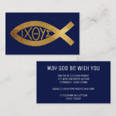 Christliche religiöse Spirituelle Kirche Ichthus Visitenkarte (Vorne/Hinten)