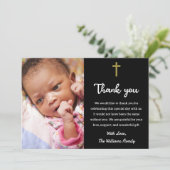 Christliche religiöse Taufe Christi Kommunion Dankeskarte (Stehend Vorderseite)