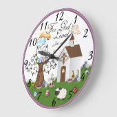 Christliche religiöse Wanduhr (Winkel)