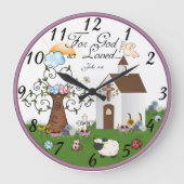 Christliche religiöse Wanduhr (Vorderseite)