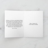 Christliche religiöse Weihnachtsluke 2 Hirten Feiertagskarte (Innenseite)