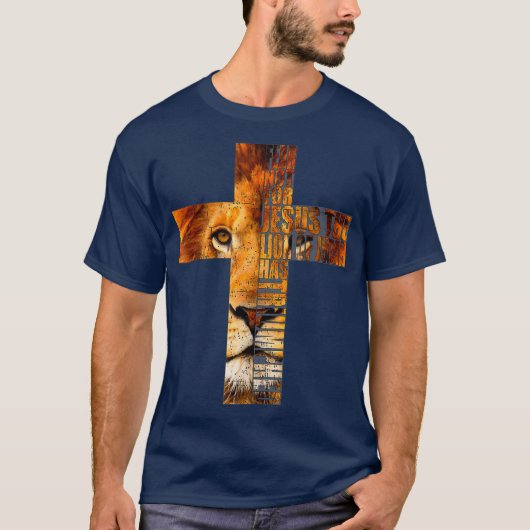 Christliche Religiosität, Jesus, der Löwe von Juda T-Shirt (Vorderseite)