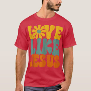 Christliche Retro-Liebe wie Jesus religiöser Glaub T-Shirt