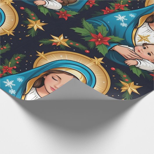 Christliche römisch-katholische Jungfrau Mary Weih Geschenkpapier (Ecke)