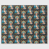 Christliche römisch-katholische Jungfrau Mary Weih Geschenkpapier (Flach)