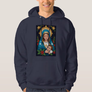Christliche römisch-katholische Jungfrau Mary Weih Hoodie