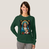 Christliche römisch-katholische Jungfrau Mary Weih T-Shirt (Vorne ganz)