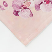 Christliche rosa Blumen-Schrift Fleecedecke (Ecke)