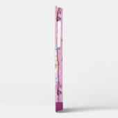 Christliche Rosa Blütenbibel Case-Mate iPhone Hülle (Rückseite / Links)