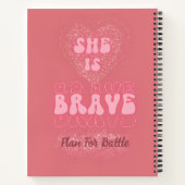 Christliche Rose Gold-Funkelmagazin Notizblock (Rückseite)