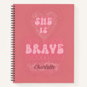 Christliche Rose Gold-Funkelmagazin Notizblock (Vorderseite)