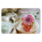 Christliche Rose und Sprichwörter Magnet (Horizontal)