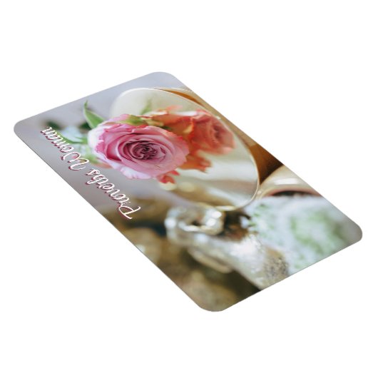 Christliche Rose und Sprichwörter Magnet (Rechte Seite)