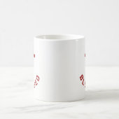 Christliche Rotes Kreuz-Typografie Kaffeetasse (Mittel)