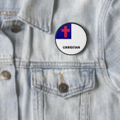 Christliche Roundel Qualität Flagge Button (Beispiel)