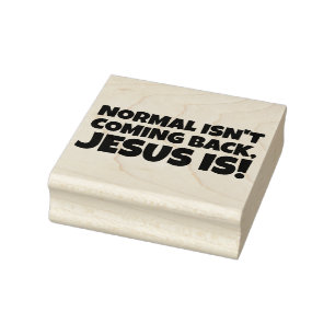 CHRISTLICHE RUBBER-BRIEFMARKE, NORMALE KOMMEN NICH GUMMISTEMPEL