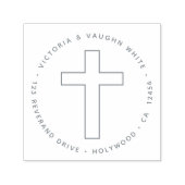 Christliche Rücksendeadresse Jesus Permastempel (Design)