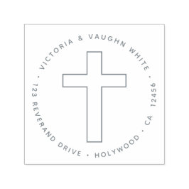 Christliche Rücksendeadresse Jesus Permastempel