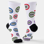 Christliche Satan-Stampfe mit lustigen Crew Socks Socken (Gewinkelt)