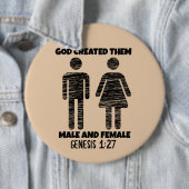 Christliche SCHALTFLÄCHEN FÜR MÄNNER UND FRAUEN Button (Beispiel)