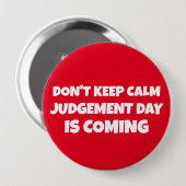 CHRISTLICHE SCHALTFLÄCHEN: JUDGMENT DAY KOMMT BUTTON (Vorne & Hinten)