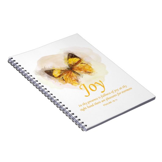 Christliche Schmetterlingsbibel für Frauen: Freude Notizblock (Rechte Seite)
