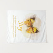 Christliche Schmetterlingsbibel für Frauen:Freude Wandteppich (Vorderseite (Horizontal))