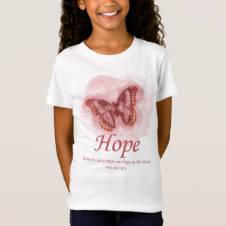 Christliche Schmetterlingsbibel für Frauen:Hoffnun T-Shirt