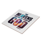 Christliche Schöpfung: Der Himmel verkündet den Ru Fliese (Seite)