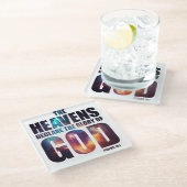 Christliche Schöpfung: Der Himmel verkündet den Ru Glasuntersetzer (Schrägansicht)