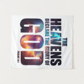 Christliche Schöpfung: Der Himmel verkündet den Ru Wandteppich (Vorderseite (Horizontal))