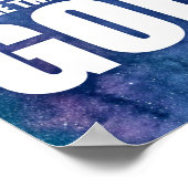 Christliche Schöpfungsgalaxie Verse Heavens Declar Poster (Ecke)