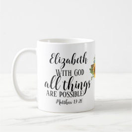Christliche Schrift Alle Dinge sind möglich Kaffeetasse