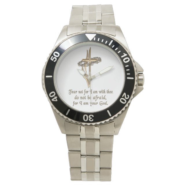 Christliche Schrift Armbanduhr (Vorderseite)