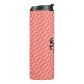 CHRISTLICHE Schrift BLESSED Coral Thermosbecher (Nach links gedreht)