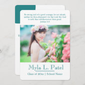 Christliche Schrift Foto Grad Ankündigung/ Einladung (Vorne/Hinten)