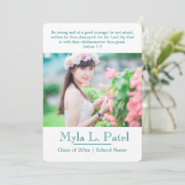 Christliche Schrift Foto Grad Ankündigung/ Einladung