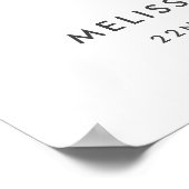 Christliche Schrift Hochzeitplakat Poster (Ecke)