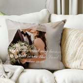 Christliche Schrift Hochzeitsfoto Kissen