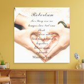 Christliche Schrift Hochzeitsfoto Leinwanddruck (Insitu (Wohnzimmer))