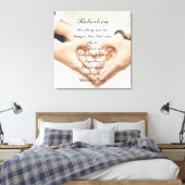 Christliche Schrift Hochzeitsfoto Leinwanddruck (Insitu (Schlafzimmer))