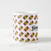 Christliche Schrift JAMAICA GRENADA zwei gesegnet Jumbo-Tasse (Vorderseite)