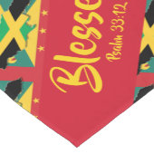 Christliche Schrift JAMAICA GRENADA zwei gesegnet Kurzer Tischläufer (Ecke)