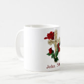 Christliche Schrift Kaffeetasse (Vorderseite Links)