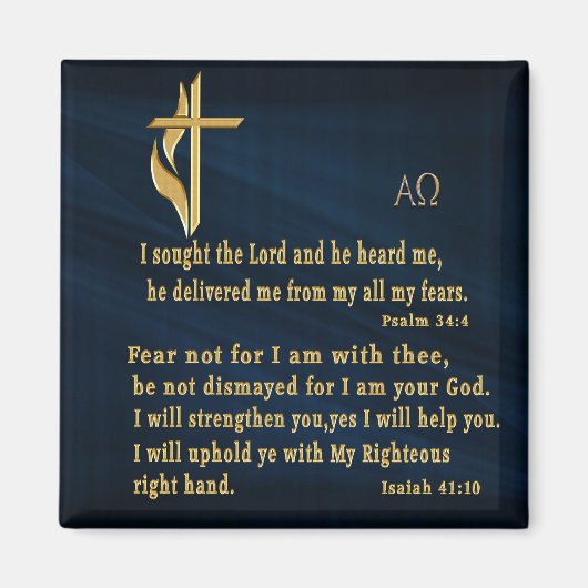 Christliche Schrift Magnet (Vorne)