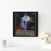 Christliche Schrift Quadratische Wanduhr (Zuhause)