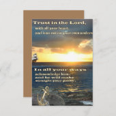 Christliche Schrift RSVP Karte (Vorne/Hinten)