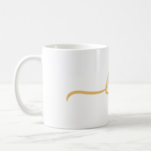 Christliche Schrift Seien Sie das hellgelbe Minima Kaffeetasse (Links)